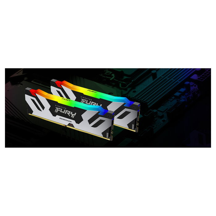 Kingston 32GB 6400MT/s DDR5 CL32 DIMM Kit of 2 FURY Renegade RGB Kingston 32GB 6400MT/s DDR5 CL32 DIMM Kit of 2 FURY Renegade RGB