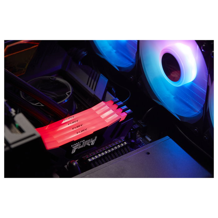 Kingston 32GB 6400MT/s DDR5 CL32 DIMM Kit of 2 FURY Renegade RGB Kingston 32GB 6400MT/s DDR5 CL32 DIMM Kit of 2 FURY Renegade RGB