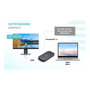 i-tec Docking Station Thunderbolt 3/USB-C Dual 4K con Cable DisplayPort y Power Delivery 60W - Puerto Ethernet, Lectores de Tarjetas, Conectar y Usar, Negro