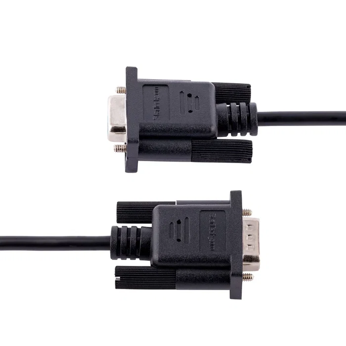 StarTech.com Cable Módem Nulo/RS232 Serie DB-9 Macho a DB-9 Hembra 3m Negro - 9FMNM-3M-RS232-CABLE