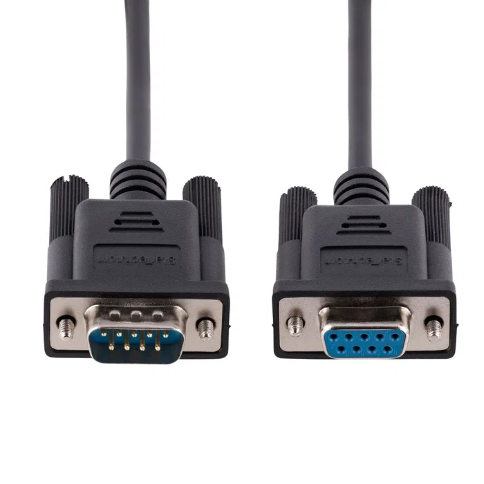 StarTech.com Cable Módem Nulo/RS232 Serie DB-9 Macho a DB-9 Hembra 3m Negro - 9FMNM-3M-RS232-CABLE