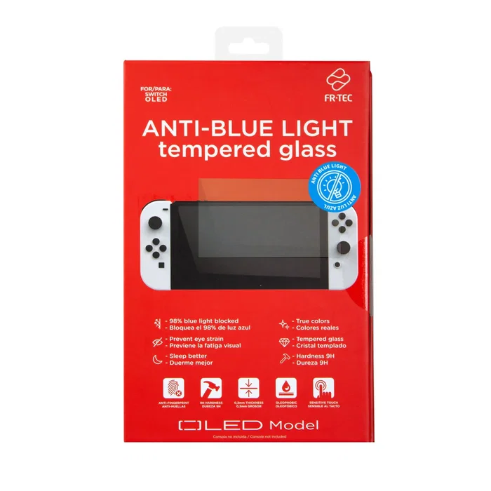 Blade Gaming FT1055 Protector de Pantalla con Filtro de Luz Azul, Vidrio Templado 9H, para Nintendo Switch OLED Modelo Blade Gaming FT1055 Protector de Pantalla con Filtro de Luz Azul, Vidrio Templado 9H, para Nintendo Switch OLED Modelo