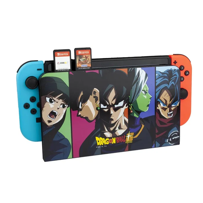 Blade Gaming Funda Dock para Nintendo Switch con Diseño Dragon Ball Super - Protege el Dock con Ranuras para 6 Juegos - Multicolor Blade Gaming Funda Dock para Nintendo Switch con Diseño Dragon Ball Super - Protege el Dock con Ranuras para 6 Juegos - Multicolor
