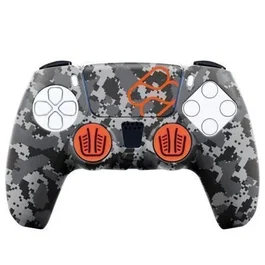Woxter FR-TEC - Funda de silicona con diseño Digital Black Camo para mando DualSense de PS5, color gris