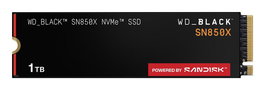 Western Digital WD_BLACK SN850X SSD NVMe PCIe Gen4 1TB - Disco duro interno de estado sólido, velocidad hasta 7300 MB/s, ideal para gaming