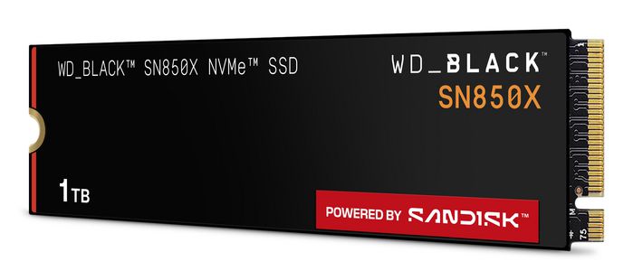 Western Digital WD_BLACK SN850X SSD NVMe PCIe Gen4 1TB - Disco duro interno de estado sólido, velocidad hasta 7300 MB/s, ideal para gaming