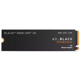 Western Digital SSD WD Black SN850X WDS100T2X0E 1TB M.2 2280 PCIe 4.0 NVMe, hasta 7300 MB/s Lectura, 6300 MB/s Escritura
