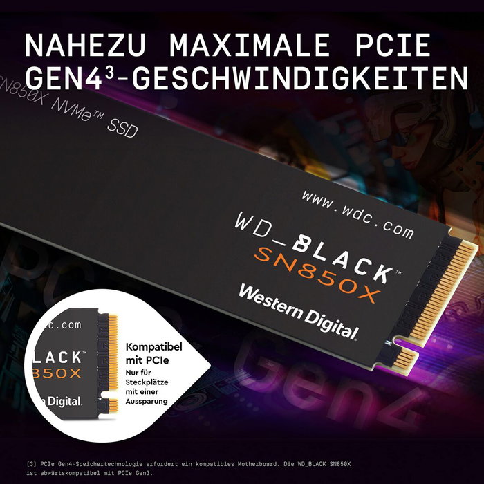 Western Digital WD_BLACK SN850X NVMe SSD 2 TB M.2 2280 Western Digital WD_BLACK SN850X NVMe SSD 2 TB M.2 2280