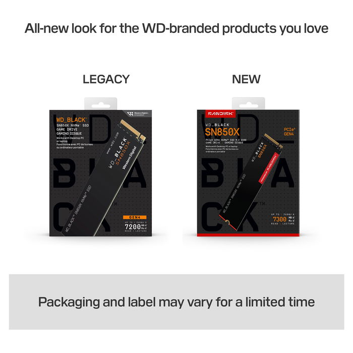 Western Digital WD Black SN850X M.2 2TB NVMe PCIe 4.0 x 4 SSD