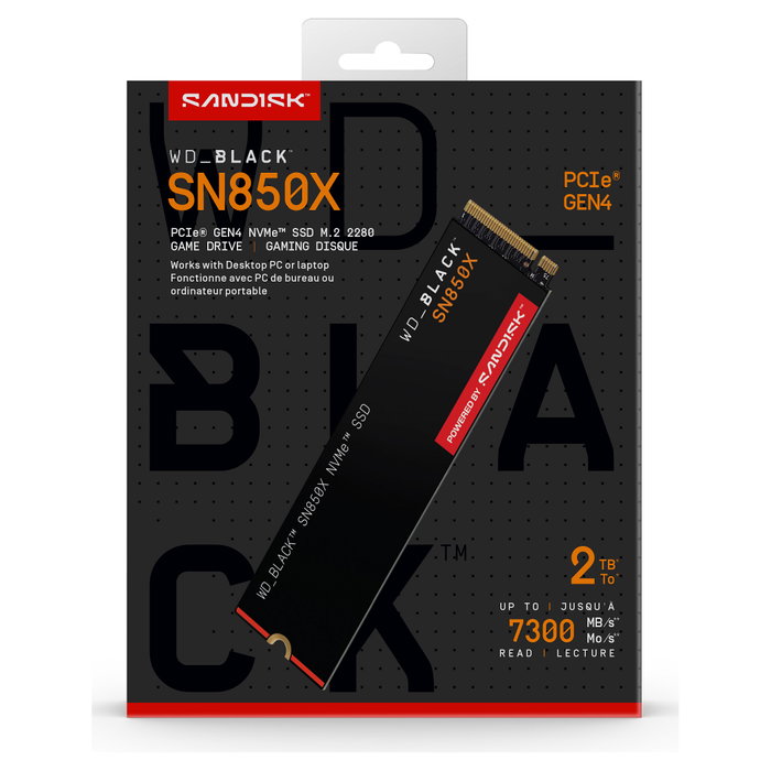 Western Digital Black SN850X 2 TB M.2 NVMe Western Digital Black SN850X 2 TB M.2 NVMe