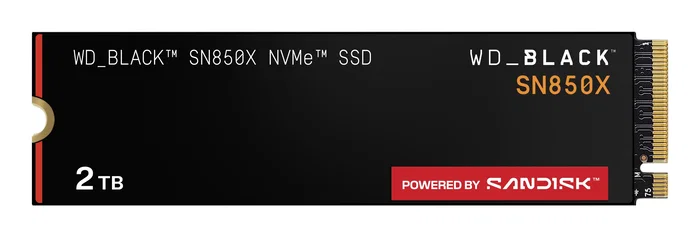 Western Digital WD_BLACK SN850X NVMe SSD 2 TB M.2 2280 Western Digital WD_BLACK SN850X NVMe SSD 2 TB M.2 2280