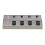 StarTech Hub USB-C de 4 puertos con interruptores individuales