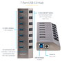 StarTech.com Hub USB-C de 7 Puertos USB-A con Interruptores Individuales y Fuente de Alimentación de 65 W
