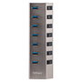 StarTech.com Hub USB-C de 7 Puertos USB-A con Interruptores Individuales y Fuente de Alimentación de 65 W