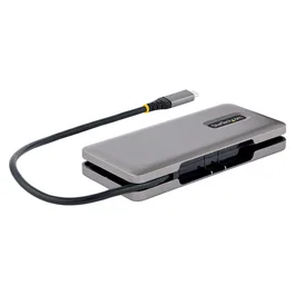 StarTech.com Hub USB C de 4 Puertos, USB 3.1 de 10Gbps, Concentrador con Power Delivery 100W, Cable 32cm, Gris