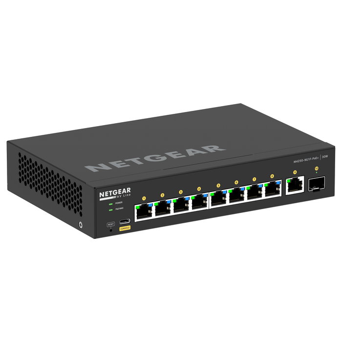 Netgear GSM4210PD-100EUS Switch AV-Line 10 Puertos PoE+