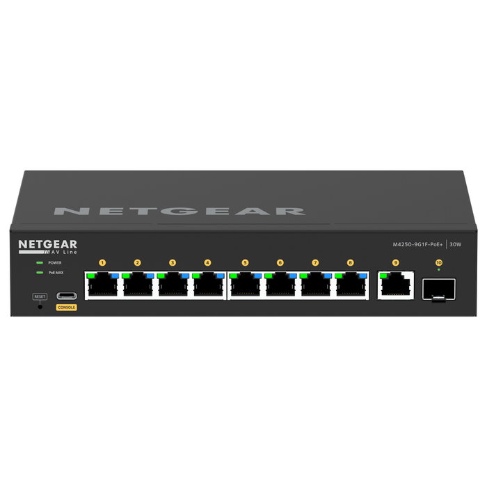 Netgear GSM4210PD-100EUS Switch AV-Line 10 Puertos PoE+