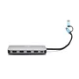 i-tec CANANOTDOCKPD Docking Station USB-C para Portátil - 2x HDMI 4K, VGA, 3 Monitores, 100W PD, Gigabit LAN, Lector SD, 5x USB, Plata - Compatible con Thunderbolt, USB4