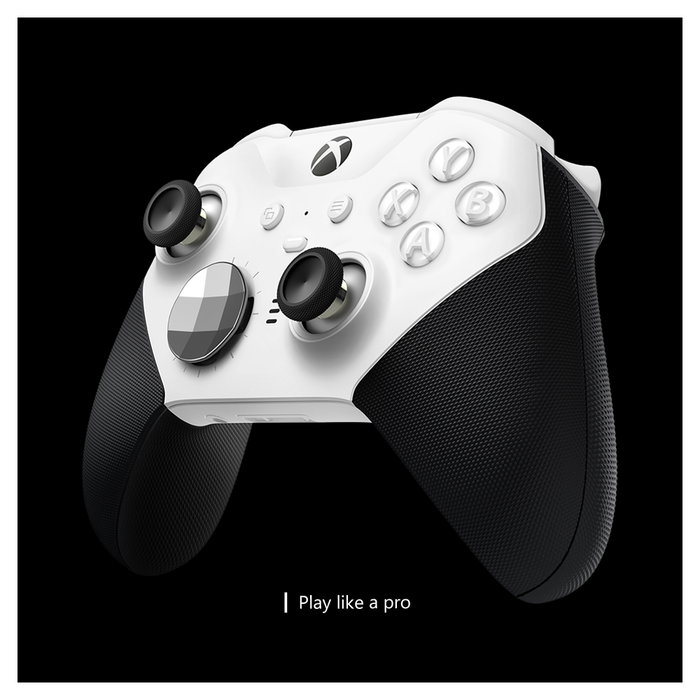 Microsoft Xbox Elite Controller Series 2 Core Edition White – Gamepad Inalámbrico y Alámbrico para PC y Xbox One, Bluetooth/USB-C, Blanco y Negro