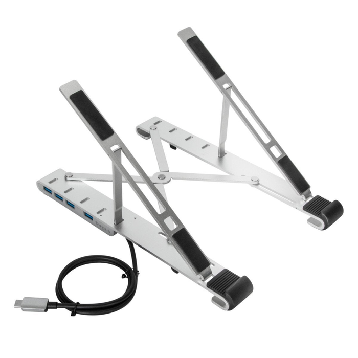Targus AWU100205GL Soporte para Ordenador Portátil, Plata, Aluminio, Compatible con Pantallas de hasta 39,6 cm (15.6")