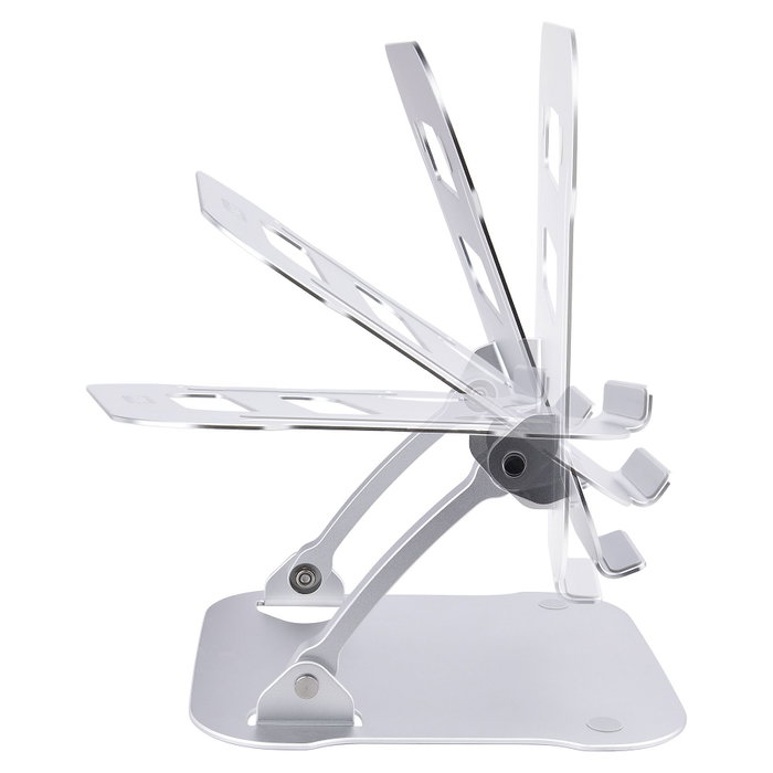 StarTech Soporte Ergonómico Elevador para Portátil, Altura Ajustable, Plegable, Aluminio