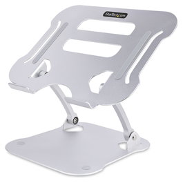 StarTech Soporte Ergonómico Elevador para Portátil, Altura Ajustable, Plegable, Aluminio