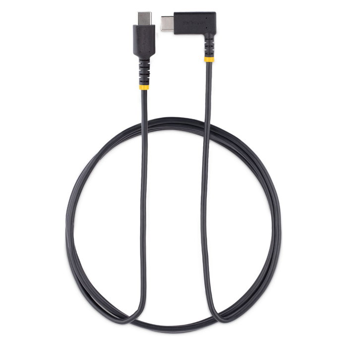 StarTech.com Cable USB-C Acodado 2m PD 60W 3A Negro