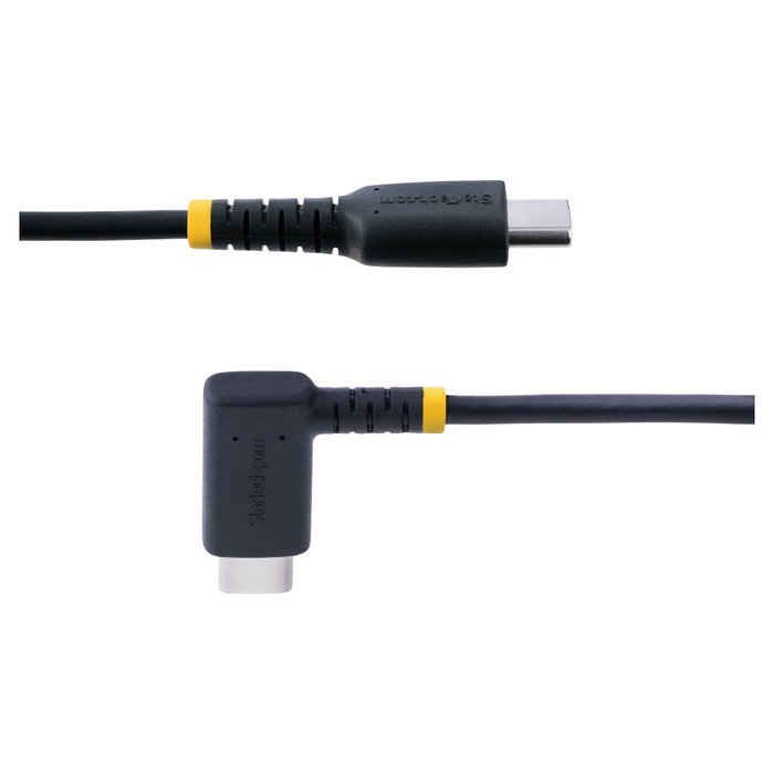 StarTech.com Cable USB-C Acodado 2m PD 60W 3A Negro