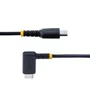 StarTech Cable USB-C Acodado 2m PD 60W Negro