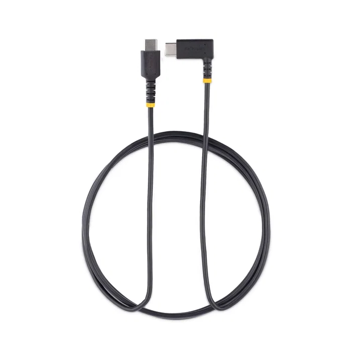 StarTech Cable USB-C Acodado 2m PD 60W Negro