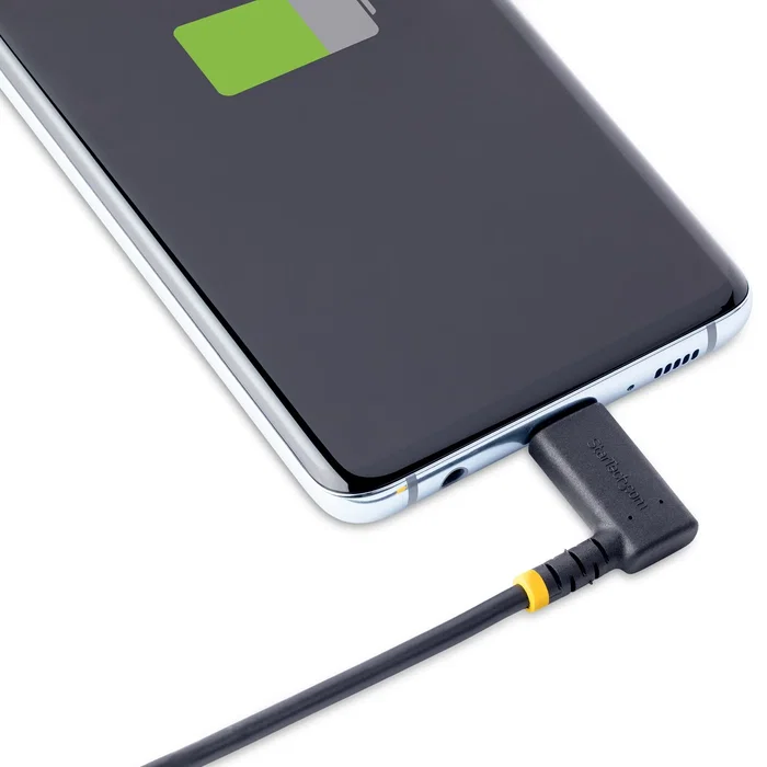StarTech Cable USB-C Acodado 2m PD 60W Negro