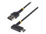 StarTech Cable USB A a USB C Acodado de 15cm - Carga Rápida