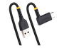 StarTech Cable USB A a USB C Acodado de 15cm - Carga Rápida