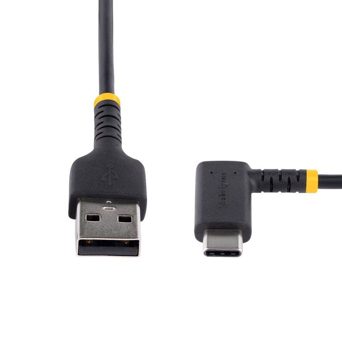 Startech Cable USB A a USB C Acodado 1m para Carga Rápida