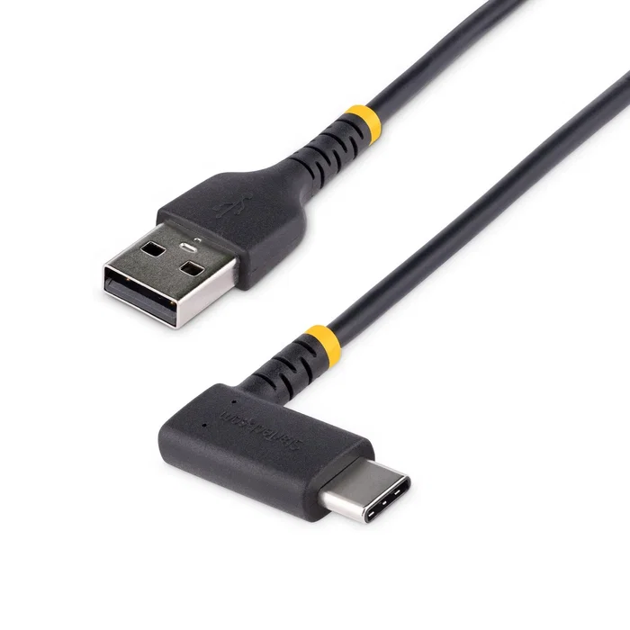 StarTech.com Cable USB-A a USB-C 1m Carga Rápida USB 2.0 Acodado Resistente Fibra Aramida 3A Negro StarTech.com Cable USB-A a USB-C 1m Carga Rápida USB 2.0 Acodado Resistente Fibra Aramida 3A Negro