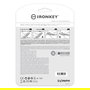 Kingston IronKey Keypad 200 USB 3.2 Gen 1 - Llavero USB seguro de 64 GB, FIPS 140-3, AES-256, IP68, Azul