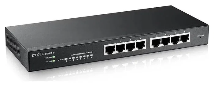 Zyxel GS1915-8 Smart Switch de 8 puertos Gigabit Ethernet, NebulaFlex Zyxel GS1915-8 Smart Switch de 8 puertos Gigabit Ethernet, NebulaFlex
