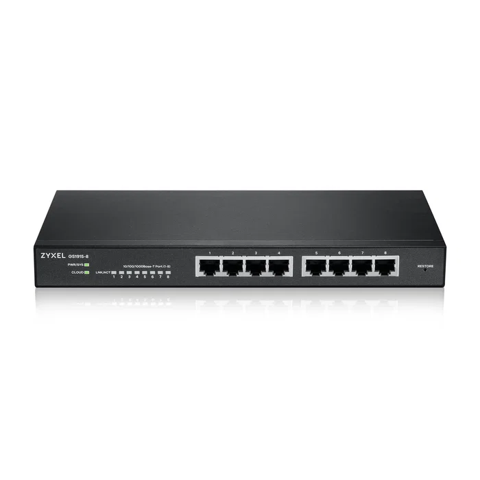 Zyxel GS1915-8 Smart Switch de 8 puertos Gigabit con NebulaFlex