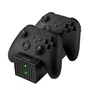 Blade Gaming FT3001 Estación de Carga Dual para Mandos Xbox Series X, Series S y Xbox One, con Baterías Recargables 1200mAh y LEDs Indicadores