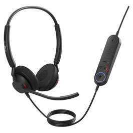 Jabra Auriculares Engage 40 Negro USB-A, Optimizado para Microsoft Teams, Cancelación de Ruido, Con Cable