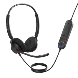 Jabra Auriculares Engage 40 Negro USB-A, Optimizado para Microsoft Teams, Cancelación de Ruido, Con Cable