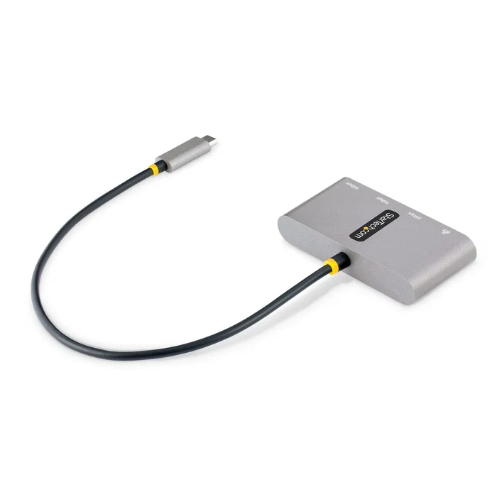 StarTech.com HB30C3A1GEA2 Hub USB-C con Ethernet Gigabit - 3 Puertos USB 3.2 Gen 1 (5Gbps) Tipo A - Conectividad Alámbrica - Compatible con Windows, macOS, ChromeOS