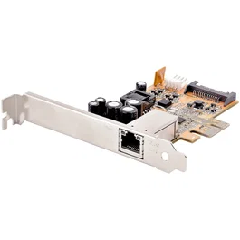 StarTech ST1000PEXPSE Tarjeta de Red PCIe Interna con Power over Ethernet PoE+ (IEEE 802.3at), 2.5 Gigabit Ethernet (2.5GbE) 2500 Mbps, 1 Puerto RJ45, Compatible con Windows/Linux