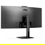 AOC CU34V5CW Monitor 34" Curvo WQHD (3440x1440) 1500R 100Hz 1ms VA AMD FreeSync Altavoces Cámara USB-C 65W KVM