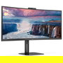 AOC CU34V5CW Monitor 34" Curvo WQHD (3440x1440) 1500R 100Hz 1ms VA AMD FreeSync Altavoces Cámara USB-C 65W KVM