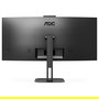 AOC CU34V5CW Monitor 34" Curvo WQHD (3440x1440) 1500R 100Hz 1ms VA AMD FreeSync Altavoces Cámara USB-C 65W KVM