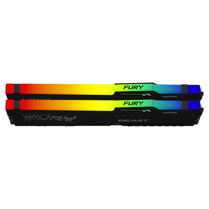 Kingston FURY Beast RGB 32 GB Kit (2x16 GB) DDR5 5600 MT/s CL36 DIMM Negro - KF556C36BBEAK2-32, AMD EXPO, Intel XMP
