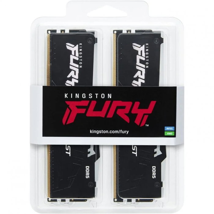 Kingston FURY Beast RGB 32 GB (2 x 16 GB) DDR5 5600 MHz CL36 DIMM Kingston FURY Beast RGB 32 GB (2 x 16 GB) DDR5 5600 MHz CL36 DIMM
