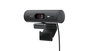 Logitech Brio 505 Webcam Full HD 1080p/4MP, Enfoque Automático, 90°, Micrófono Estéreo, USB-C, Grafito - Para Zoom, Teams, Meet