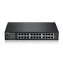Zyxel GS1915-24E Switch gestionado L2 con 24 puertos Gigabit Ethernet 1U negro, montaje en rack y administración web, sin ventilador, NebulaFlex